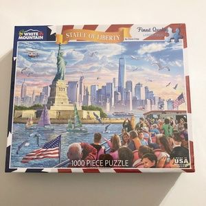 White Mountain Statue of Liberty Steve Crisp Jigsaw Puzzle 1000 pc SEALED